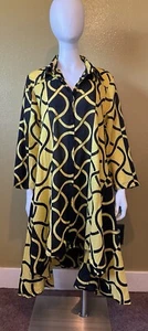 Step in Style Hi-Low Tunic Shirt Dress Top XL Artsy Lagenlook Asymmetrical Hem - Picture 1 of 20