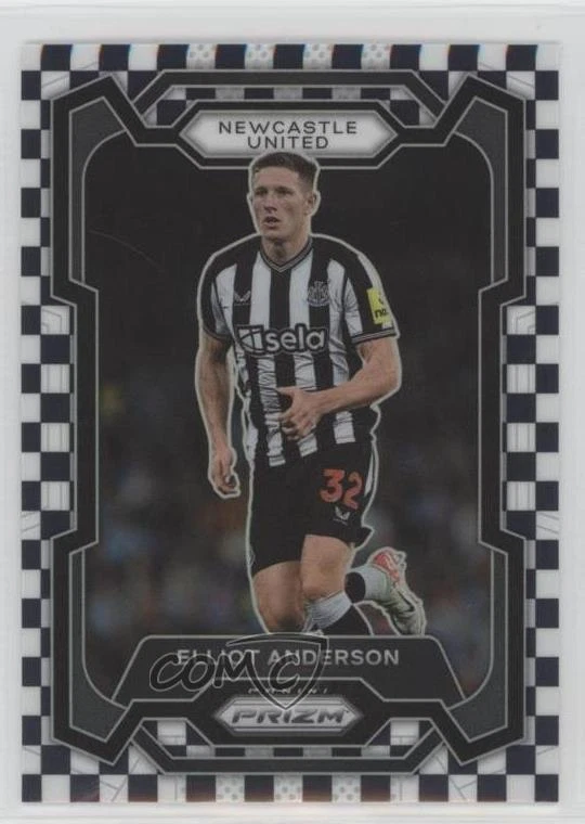 2023-24 Panini Prizm Premier League Black & White Checker Elliot Anderson #71