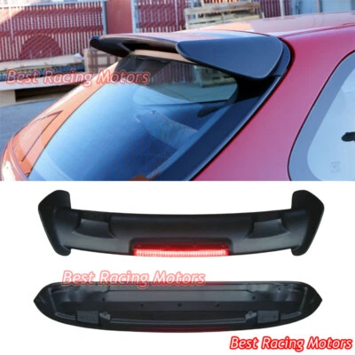 Alerón de techo estilo TR para Honda Civic 1996-2000 3 puertas escotilla (ABS) + LED rojo Foto 1 de 3