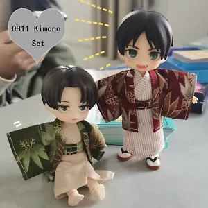 Neu Bambusdruck japanisches Kimono Set ob11 GSC 1/8 1/6 MDD YOSD BJD Puppenkleidung - Bild 1 von 11