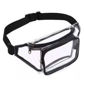 Waterproof Men Women Waist Bag Clear Fanny Pouch Outdoor Travel Pack Adjustable - Picture 1 of 10