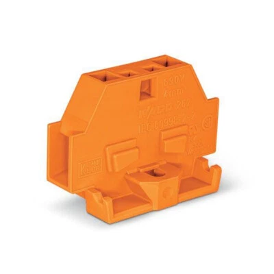 2pcs WAGO 262-306 2-Conductor Terminal Block with Fixing Flange Orange ​New✦Kd - Image 1 of 4