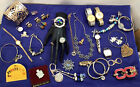 Large Vintage Costume Jewelry Mixed Lot.  watches, Bracelets,Rings, Earrings-C23