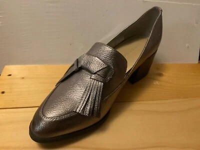 Mocasines Marc Fisher para mujer 7,5 M Phylicia peltre metal imitación cuero borla Foto 1 de 4