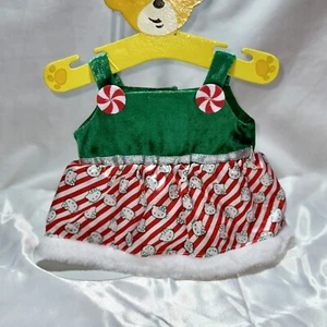 Build A Bear Hello Kitty Dress Holiday Red White Green Christmas NWT Sanrio - Picture 1 of 5
