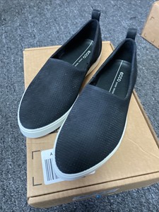 ecco blue suede shoes