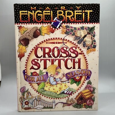 MARY ENGELBREIT Cross Stitch For All Seasons Hard Cover Book - Image 1 of 4