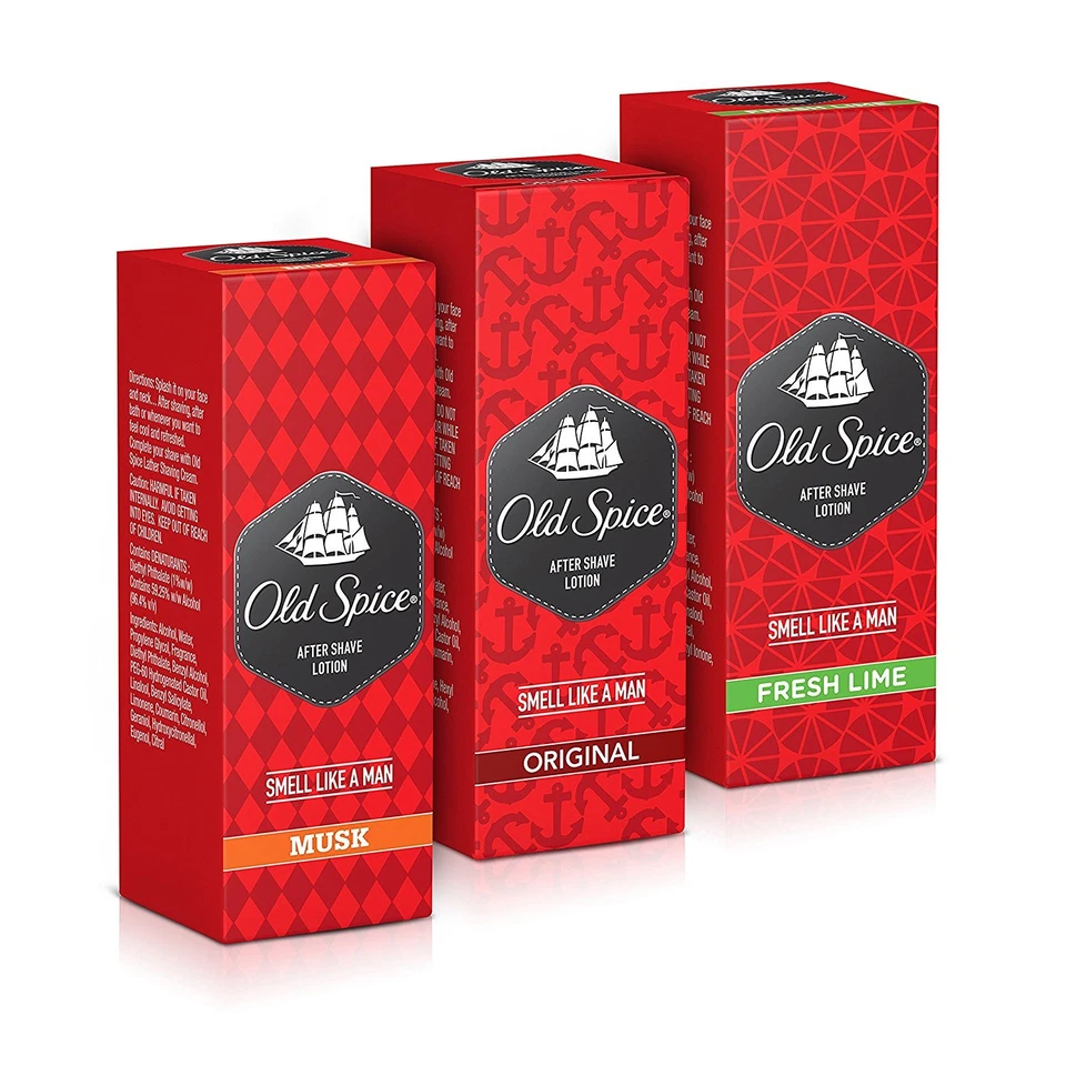 OLD SPICE After Shave Lotion Original, Musk, Fresh Lime -50ml / 100ml / 150ml - Bild 1 von 1