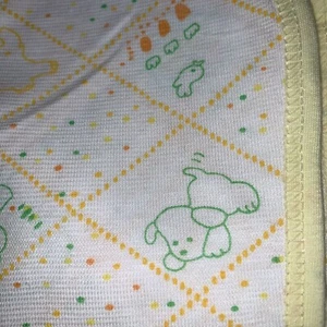 Vtg Carter's Crib Sheet & Receiving Blanket Matching Dogs Birds New ? Unisex - Picture 1 of 10