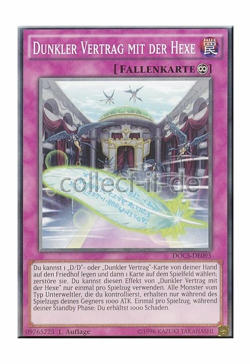 Yugioh DOCS-DE095 Dunkler Vertrag mit der Hexe - 1. Auflage - Bild 1 von 1