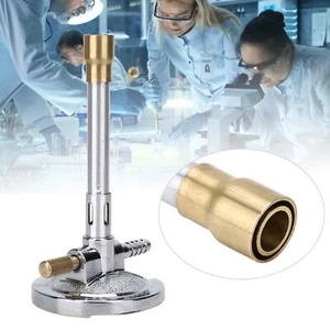 Quemador Bunsen quemador de laboratorio quemador de gas quemador de gas natural para laboratorio aparato de laboratorio plata - Imagen 1 de 12