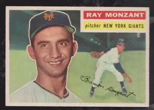 Topps Baseball 1956 #264 Ray Monzant gris trasero casi nuevo **** envío gratuito **** - Imagen 1 de 1