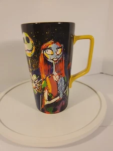 Disney Nightmare Before Christmas Black Jack Skellington & Sally Tall Mug. E3 - Picture 1 of 14