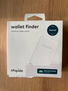 Wallet Tracker, Luggage Tag, Wireless, Chipolo CH017 white, new, for Android - Afbeelding 1 van 2