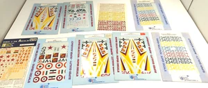 1:32 and 1:48 decals for Migs -- fucrum -- mig21 -- ID numbers (lot of 9) - Picture 1 of 3
