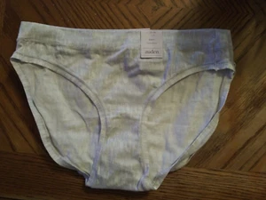 Auden Size L Girls Underwear (12-14) Bikini White/Gray Stripes 4 pair A1 - Picture 1 of 8