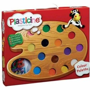 Plasticine Modelling Dough Colour Palette Playset with 15 Colours & 12 Cutters - Picture 1 of 2