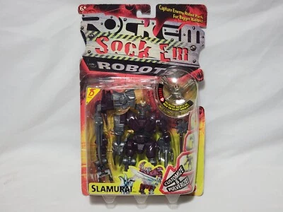NEW Rock Em Sock Em Robots - Slamurai Robot Figure SEALED Mattel 2000 samurai - Image 1 of 4