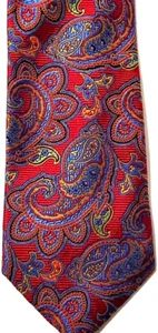 JOS A BANK SIGNATURE GOLD TIE 100% SILK Pailey Multi Color - Picture 1 of 3