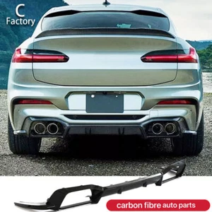 Kit corpo spoiler labbro diffusore paraurti posteriore VERO per BMW X4M F98 2019-2021 - Foto 1 di 12