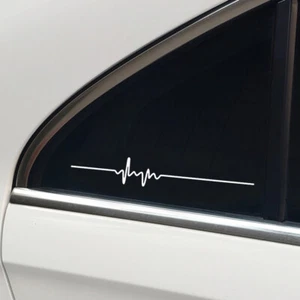 25cm Heartbeat ECG Strip Sticker Car Window Vinyl Decal Trims Auto Accessories - Picture 1 of 10