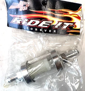 1/4" or 8mm Inline Fuel Filter Glass for Motorcycles Small Engines Made In USA - Bild 1 von 7