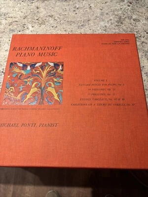 RACHMANINOFF Piano Music Vol. I—Michael Ponti, Vox SVBX 5456 -3 LPs  VG+-EXC Foto 1 de 4