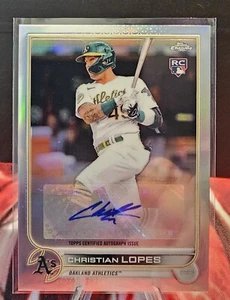 2022 Topps Chrome Update Christian Lopes RC Refractor Auto #AC-CL - Picture 1 of 2