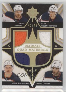2020 Ultimate Collection Quad Materials /49 Leon Draisaitl Ryan Nugent-Hopkins