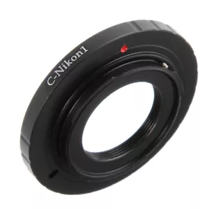 C Mount Lens to Nikon 1 Mount Mirrorless Interchangeable Adapter Ring V1 V2 J1 - Picture 1 of 4