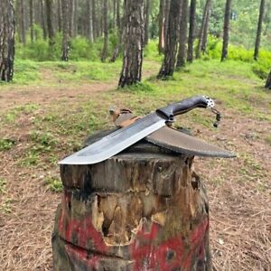 Custom Handmade Carbon Steel Blade Survival Bowie Knife | Hunting| Camping Knife