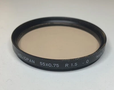 Heliopan 55x0.75 R 1.5 - 0 Filter. Made in Germany - Image 1 of 3