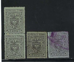 ''ESTADO ANTIOQUIA - COLOMBIA 1889 cancelar. variedades - Imagen 1 de 2