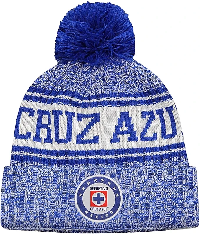 Cruz Azul Blue Knit Pom Pom Beanie - NEW! - Image 1 of 1