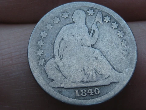 1840 Seated Liberty Silver Dime- No Drapery, Good Details Cover