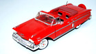 Motormax 1958 Chevrolet Impala Convertible Model Diecast Car Red 1:24 Scale.