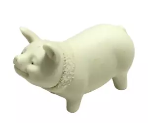 Dept 56 Pig Figurine Easter 1998 Bisque Happy Smile Piggy 2.5in x 4in Vintage - Picture 1 of 5