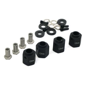 	12Mm Hex Wheel Hubs Wheel Spacer For Traxxas Trx-4 1/10 Rc Crawler Car Black	 - Picture 1 of 4