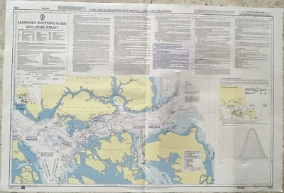 Admiralty 5524 MARINERS ROUTEING GUIDE SINGAPORE STRAIT Genius Marine Map Chart - Image 1 of 4