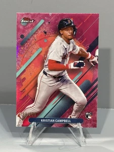 2025 Topps Finest Kristian Campbell RC Rookie RARE #259 PINK /200 Red Sox - Picture 1 of 2