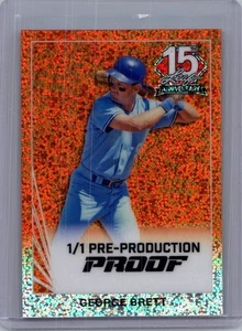 George Brett 2025 Leaf National NSCC 1/1 Pre Production Proof - Picture 1 of 1