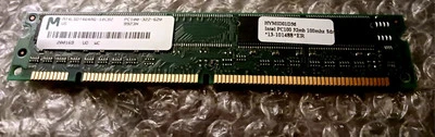 MICRON TECHNOLOGY HYMID01D36 32MB Intel PC100 SDRAM  (MT4LSDT464AG-10CB2 - Image 1 of 2