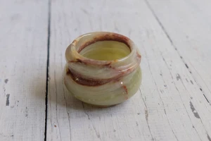 Jarrón pequeño de cristal de ónix pulido SUPER RARO 1,3 pulgadas de alto - Imagen 1 de 6