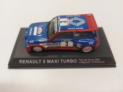 Rally WRC Renault 5 Maxi Turbo Jean Ragnotti Tour de Corse 1985 1:43 con Box - Immagine 1 di 4