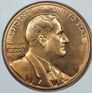 President Franklin D. Roosevelt Inaugurated Medal (#1) - Bild 1 von 2