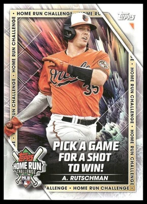 2023 Topps #HRC-3 Adley Rutschman Home Run Challenge (Series Two) Orioles - Image 1 of 2