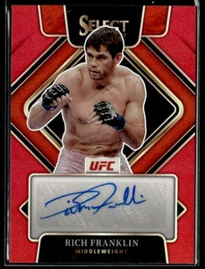 L48,750 -  2022 Select UFC Signatures Prizms Red #SGRFK Rich Franklin /99 Auto - Picture 1 of 2