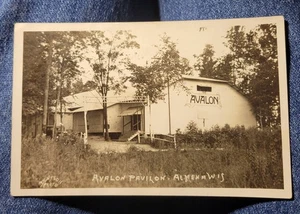 1910 Postcard Avalon Pavilion Almena Wisconsin - Picture 1 of 3