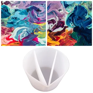 Tazza divisa comoda fai da te colata arte forniture vernice silicone versamento tazza divisa  - Foto 1 di 22
