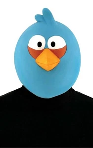 LICENSED ADULT MENS ANGRY BIRDS BLUE BIRD MASK FANCY DRESS HALLOWEEN COSTUME - Picture 1 of 2